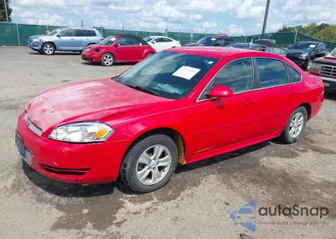 2013 Chevrolet Impala Ls из США, поврежденный, VIN 2G1WF5E38D1150420
